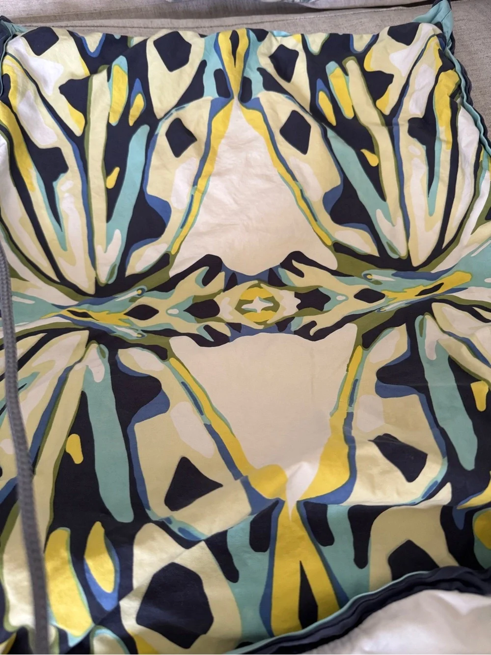 Anthropologie Urban outfitters standard Sham Set Of 2 kaleidoscope as is navy
